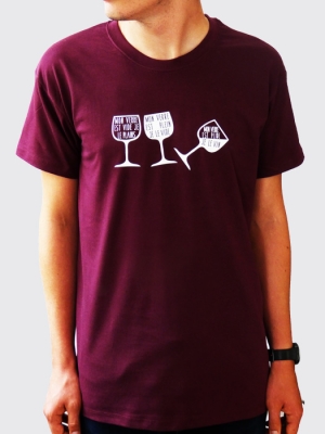 Mon verre est plein, je le vide, ... mon verre est plide je le vin.