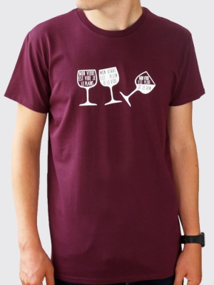 Mon verre est plein, je le vide, ... mon verre est plide je le vin.